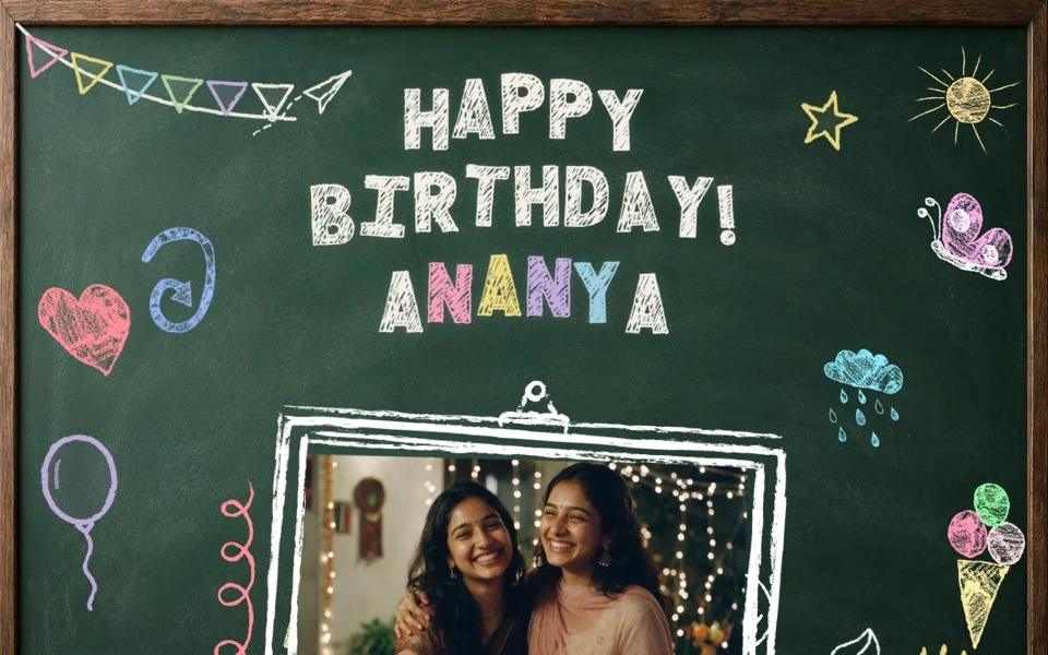 Chalkboard template design