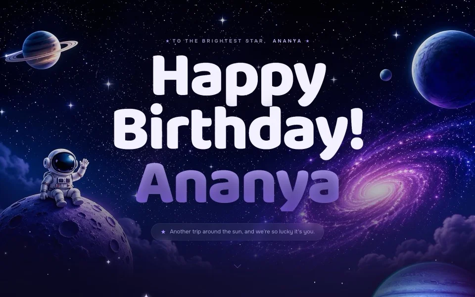 Space Galaxy template design