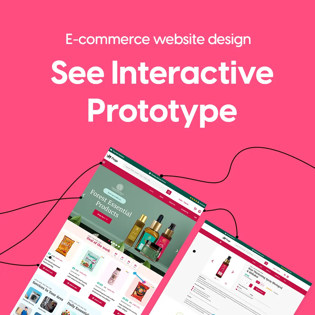e-commerce web design prototype