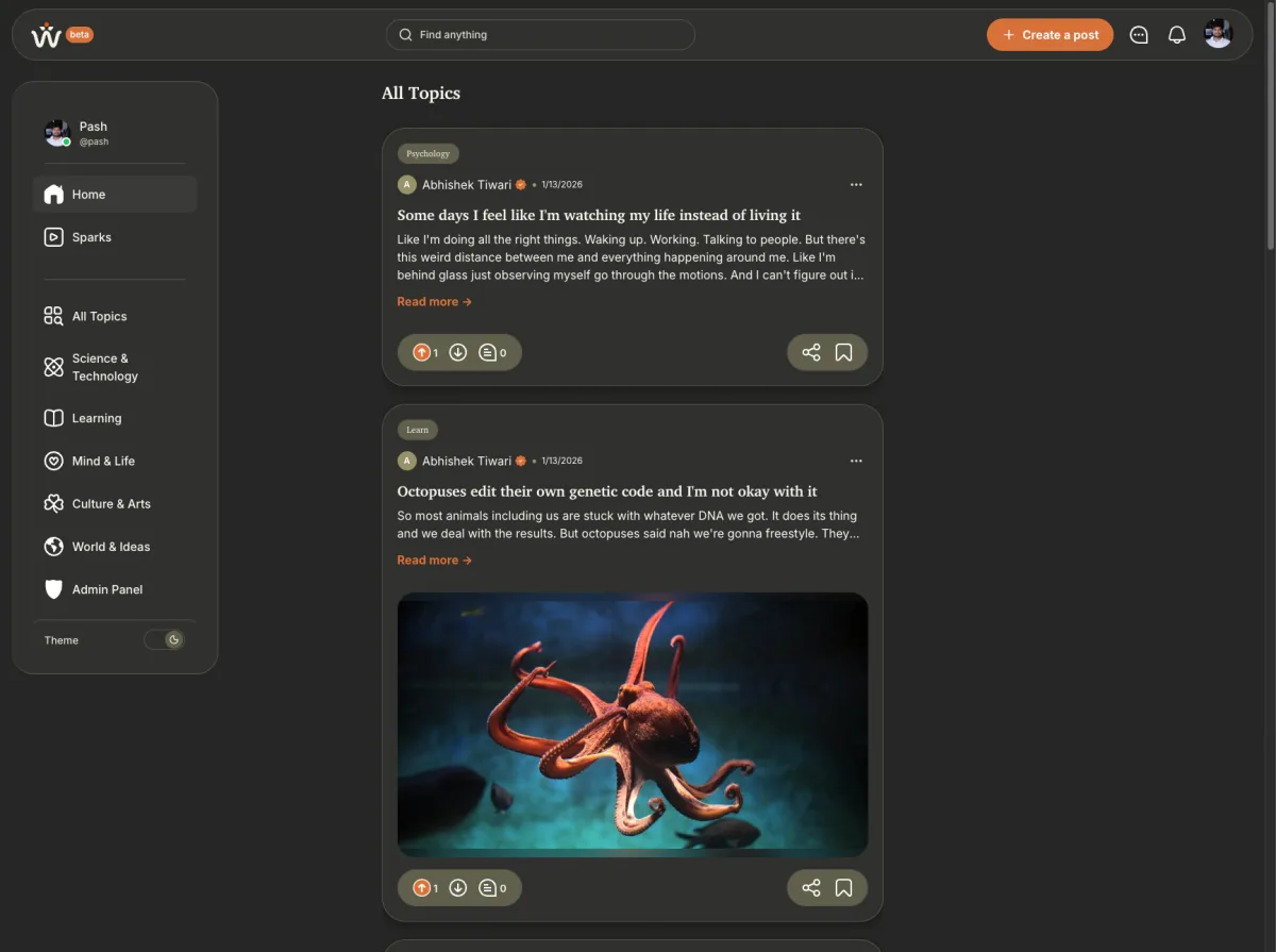 Wisdmo website design